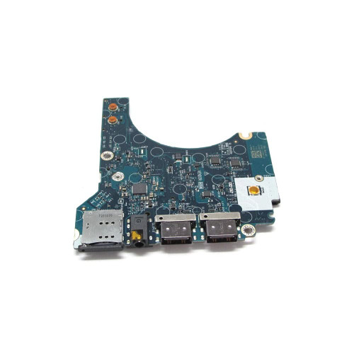 Dell Latitude 14 7410 USB audio port I/O circuit board, replacement part for laptop connectivity repair.