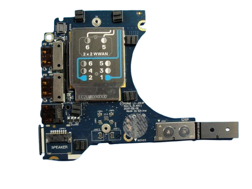 Dell Latitude 14 7410 USB audio port I/O circuit board, replacement part for laptop connectivity repair.