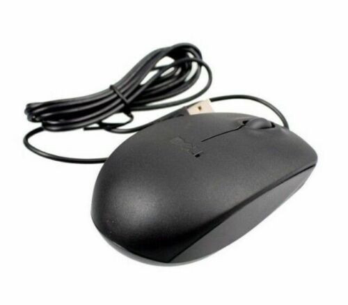 Dell 0cj339 2-Button USB Optical Mouse with scroll wheel, black, ideal for office and everyday computer use.