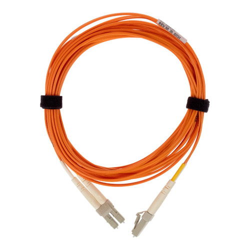 Sun 5m Multimode LC to LC Fiber Cable 537-1082-01, high-speed data transfer, suitable for networking and telecommunications.