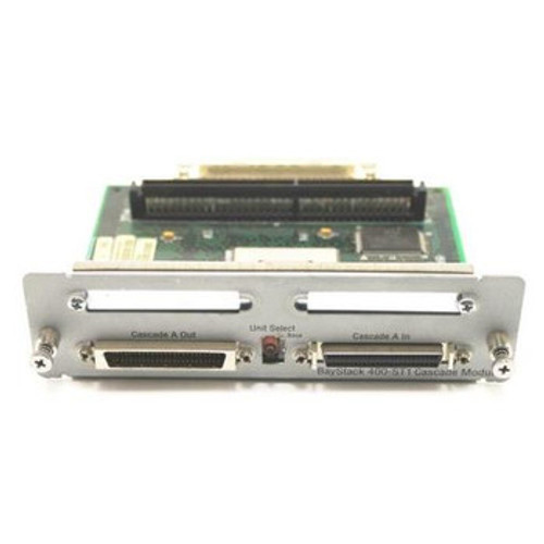 Nortel Baystack 400-ST1 cascade module for network expansion, compact design, ideal for enterprise data centers.