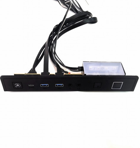 Dell USB Audio I/O front panel with power button, part 0RC278, for enhanced audio input/output in professional setups.
