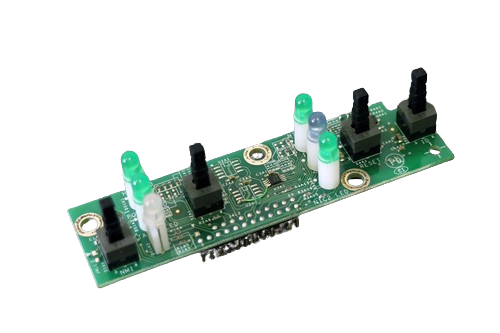 Intel server board with power button switch, part 5800347, for server hardware setup and maintenance.