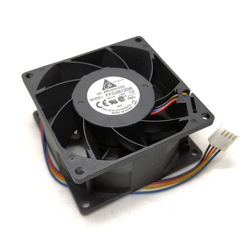 Delta FFC0812DE DC 12V 1.80A fan assembly for cooling electronics and ventilation applications.