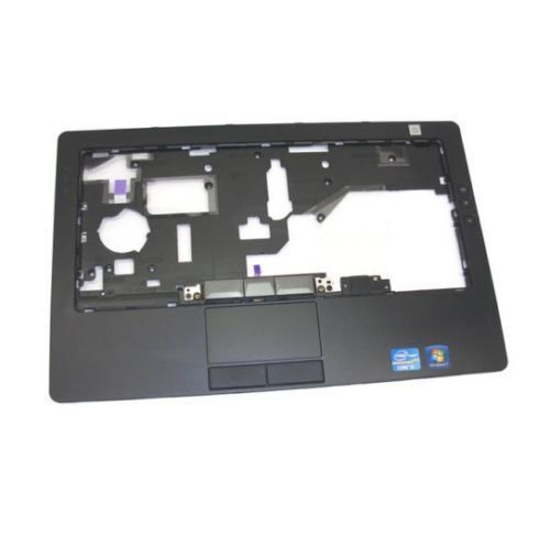Dell Latitude D530 palmrest touchpad assembly with integrated touchpad, part 0YX578, for laptop repair and replacement.