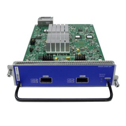 Juniper SRX3K-2XGE-XFP dual-port 10GE network card for high-speed enterprise security appliances.