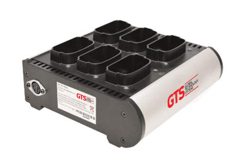 Honeywell MC9000 six-bay battery charger for handheld devices, compact, easy-to-use, ideal for continuous operations.