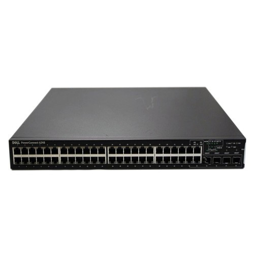 Dell 24-Port 8GBE SFP+ Fibre Channel Switch, 0R601K, for high-speed data transfer in data centers and enterprise networks.