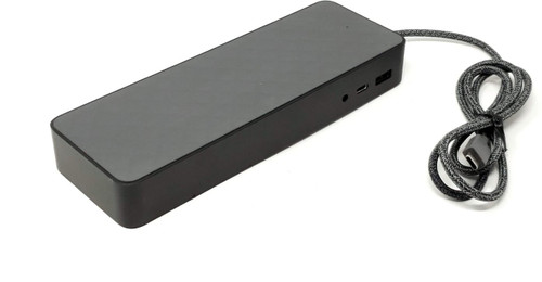 HP USB-C Universal Dock L13699-001, versatile docking station for laptops, ports for video, data, and power, ideal for office use.