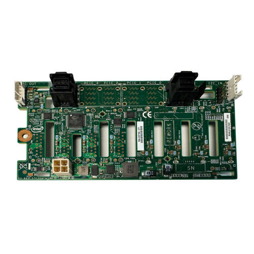 Intel G97156-371 2U 8-Bay SAS BackPlane with 12GB HSBP, 2xMini 2.5" SAS slots, ideal for server storage expansion.
