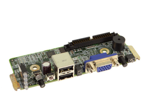 Dell PowerEdge CR100 front I/O panel board, NU813, for server connectivity and easy access in data center environments.