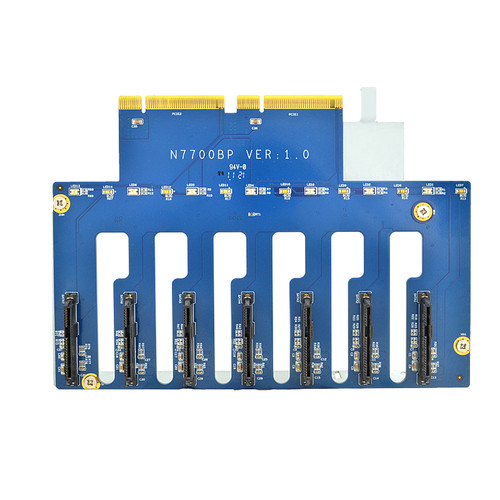 Thecus N7700BP hard drive backplane board for NAS storage, supporting multiple drives in network data management.