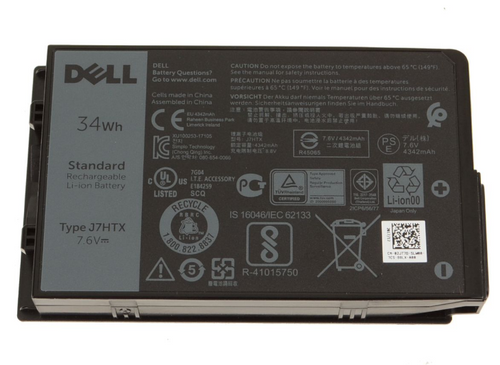 Dell Latitude 12 tablet battery, 2-cell 34Wh, portable power for tablets and mobile computing.