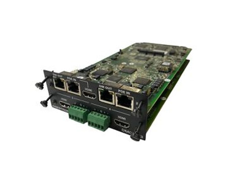 Crestron DMCO-33 HDMI analog audio output card for professional AV setups, ideal for seamless audio integration.