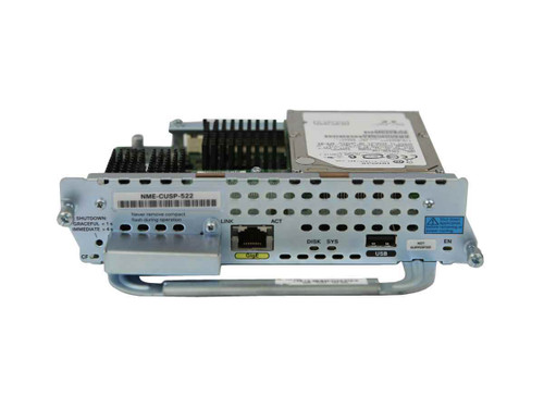 Cisco NME-CUSP-522 Unified SIP Proxy Network Module for enterprise VoIP and network routing.