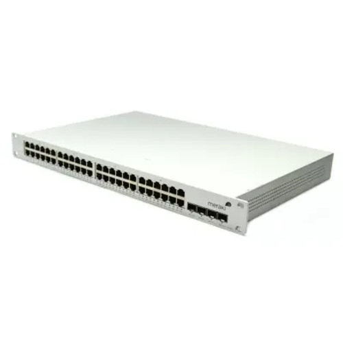 Cisco Meraki 48-Port Gigabit Ethernet Switch, model 600-21020, ideal for enterprise network expansion and high-speed connectivity.