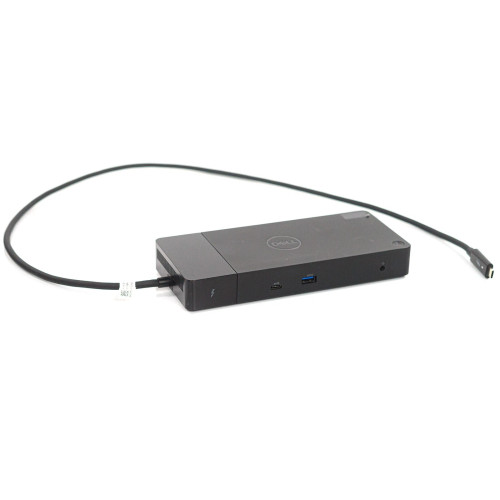 Dell Latitude Thunderbolt Docking Station with DisplayPort, compact design for seamless laptop connectivity.