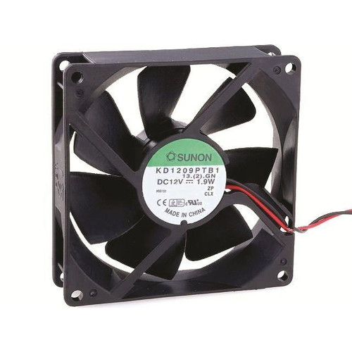 Sunon KD1209PTB1-6 DC12V 2.8W cooling fan for electronics cooling, compact and reliable for various devices.
