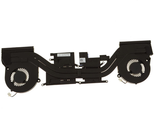 Dell Inspiron 15 7577 CPU graphics heatsink and fan, reliable cooling part for gaming and high-performance laptops.