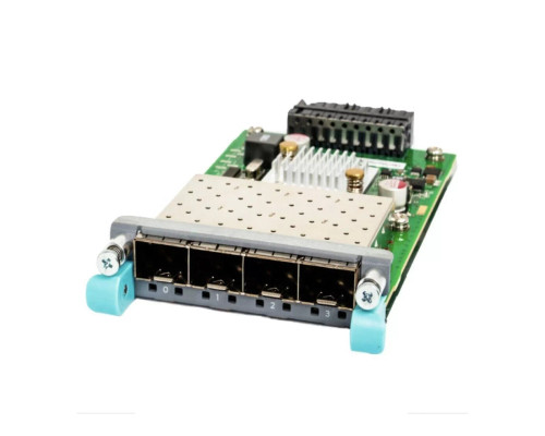 Juniper EXUM4X4SFP 4-port 10G/1G SFP uplink module for enterprise network switching and high-speed data transfer.