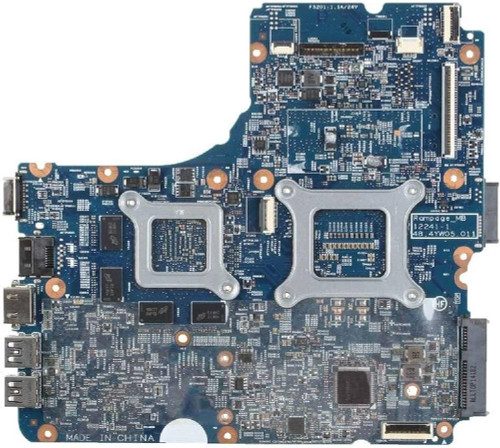HP Probook 450 G1 motherboard with part 734084-601, compatible with laptops, featuring essential ports and circuitry.