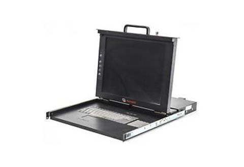 Avocent LCD17SRP 1U 17" Single-Rail LCD Console & Keyboard