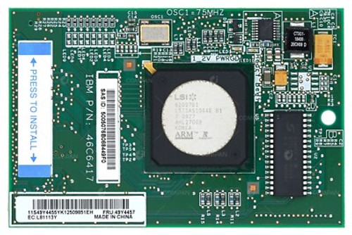 IBM 44R5860 SAS Storage Interface Card, high-speed data transfer, ideal for enterprise storage solutions.