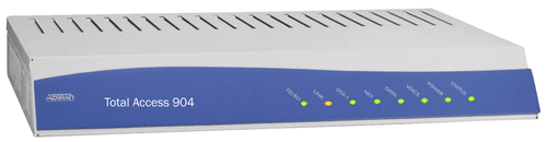 Adtran Total Access 908e Single DSP 2nd Gen Router, reliable networking device for enterprise connectivity.