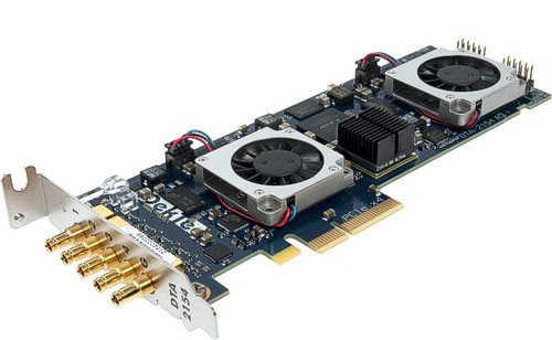 DTA-2154 Dektec quad port PCIe x4 network adapter for high-speed data transfer and server networking.