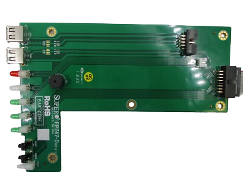 Supermicro FP742 LED power button switch board for server chassis, durable, easy to install, essential for power control.