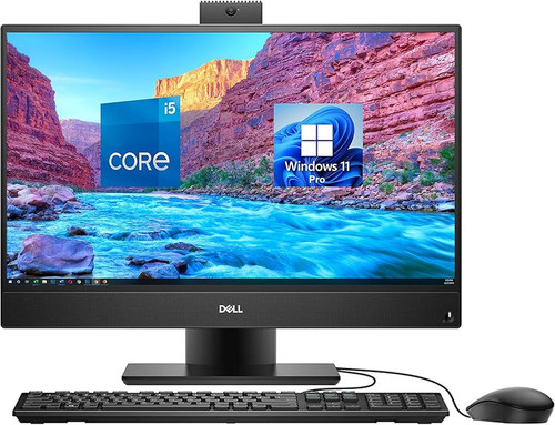 Dell OptiPlex 3280 21.5" all-in-one desktop, 8GB RAM, 128GB SSD, ideal for office and home use.