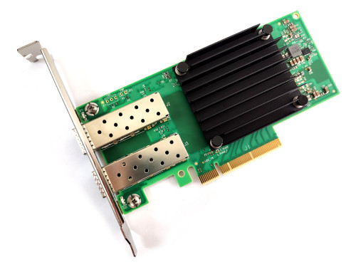 Mellanox CX512A 2-Port 25GB SFP28 PCIe 3.0 Adapter for high-speed data transfer in networking setups.