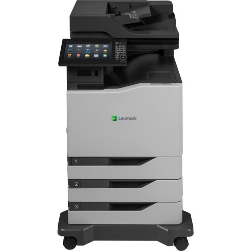 Lexmark 42KT141 color multifunction printer with 55 PPM, duplex printing, ideal for high-volume office use.