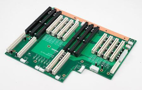 Trenton Tech PCI ISA Backplane Board 23-027-0003, durable circuit board for industrial PC expansion and connectivity.