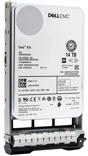 Dell G13 14TB 7.2K RPM SAS Hard Drive - 0PY7WD