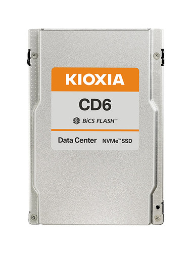 Kioxia CM5 7.68TB PCIe Gen 3.0 x4 SSD, 2.5" read-intensive storage for enterprise use.