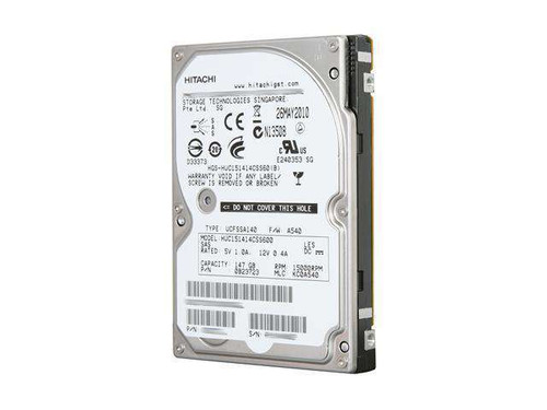 Hitachi Ultrastar C15K147 147GB 15K RPM SAS 6Gb/s 2.5" HDD for enterprise storage, high-performance data centers.