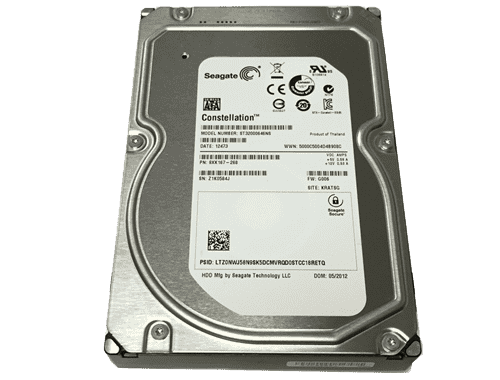 Seagate Constellation ES.3 3TB SAS 7.2K RPM 128MB 3.5" HDD for enterprise storage, model ST3000NM0023.