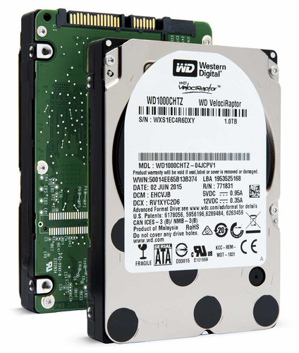 WD1000CHTZ - Western Digital - VelociRaptor 1TB 10K RPM SATA 6Gb/s 64MB 2.5" Hard Drive
