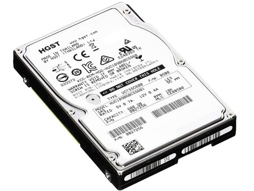 HGST Ultrastar C10K900 600GB 10K RPM SAS 6Gb/s 2.5" HDD for enterprise storage, high performance and reliability.