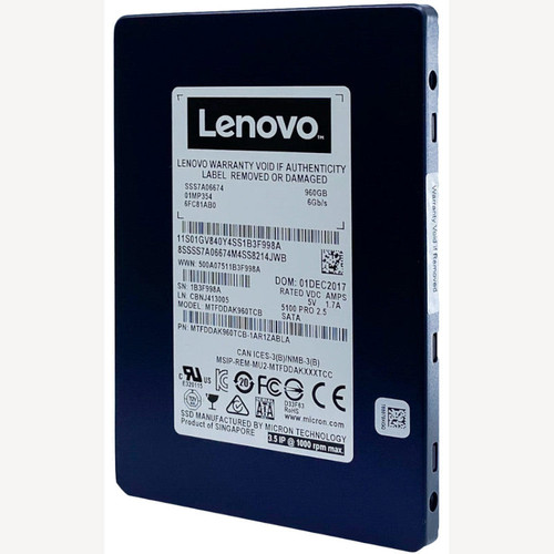 Lenovo - MTFDDAK960TCB - SSD 960GB SATA 6Gb/s 2.5" 3D TLC