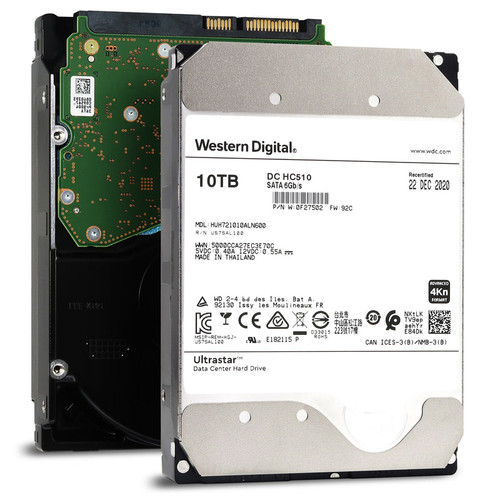 0F27502 - Western Digital - DC HC510 10TB 7.2K RPM SATA 6Gb/s 4Kn 256MB 3.5" ISE Power Disable Pin HDD