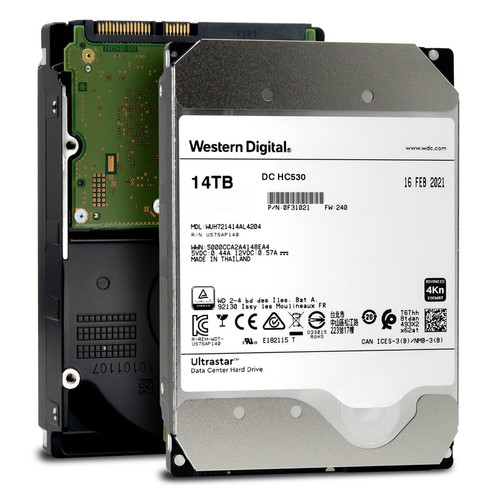 0F31021 - Western Digital - Ultrastar DC HC530 14TB 7.2K RPM Single Port SAS 12Gb/s 4Kn 3.5in Hard Drive