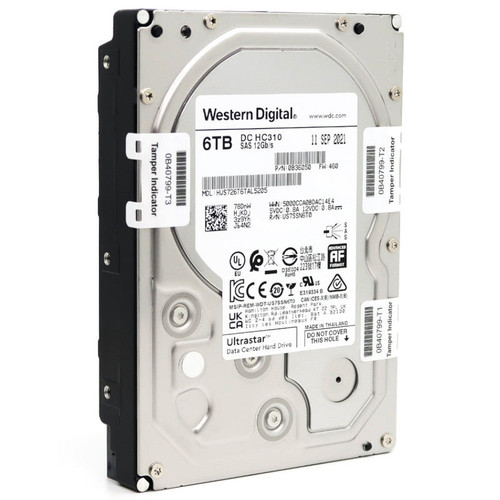 HUS726T6TAL5205 - Western Digital - Ultrastar DC HC310 0B36050 6TB 7.2K RPM SAS 12Gb/s SED-FIPS 3.5in Hard Drive