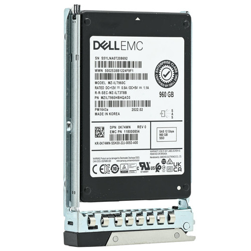 Dell - MZILT960HBHQAD3 - SSD 960GB SAS 12Gb/s 2.5" Read Intensive