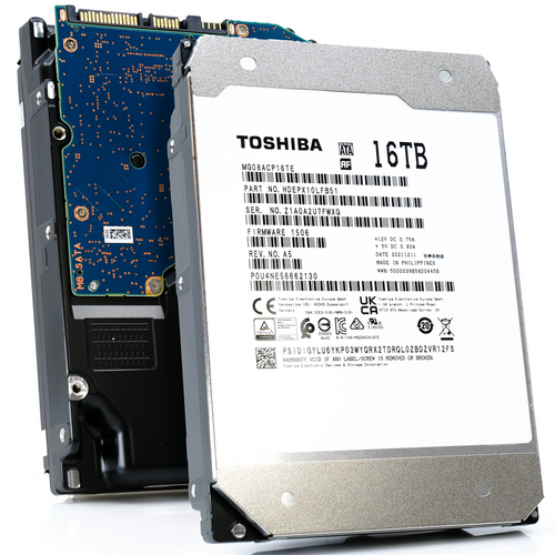 Toshiba MG08 16TB 7.2K RPM SATA 6Gb/s 512e 3.5in hard drive for data storage and server use