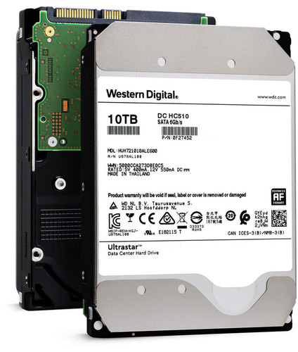 0F27452 - Western Digital - Ultrastar DC HC510 10TB 7.2K RPM SATA 6Gb/s 512e 256MB 3.5" ISE Power Disable Pin Hard Drive
