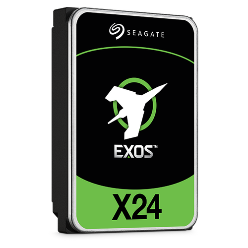 Seagate Exos X24z 21TB 7.2K RPM SATA 6Gb/s 512e 3.5in hard drive for enterprise storage and data centers.