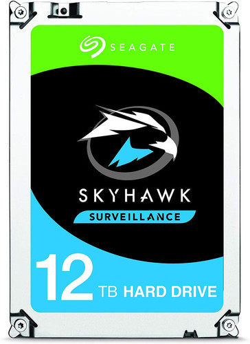 Seagate SkyHawk 12TB Surveillance HDD, 7.2K RPM SATA 6Gb/s, 3.5" for security systems, high-capacity storage.