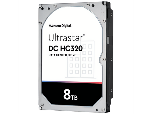 HUS728T8TALE604 - Western Digital - Ultrastar DC HC320 8TB 7.2K RPM SATA 6Gb/s 512e Power-Disable 3.5in Hard Drive